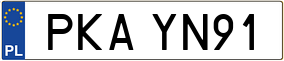 Trailer License Plate
